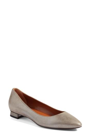 Women's Aquatalia Perla Weatherproof Ballerina Shoe .5 M - Grey