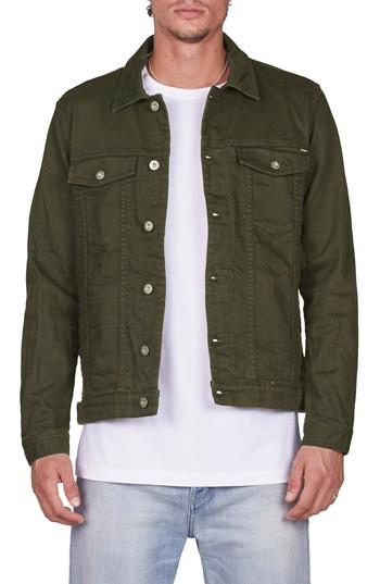 Men's Barney Cools B. Rigid Jean Jacket, Size - Green