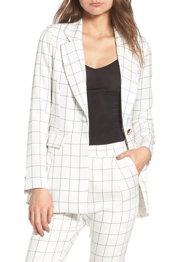 Women's Chriselle X J.o.a. Plaid Blazer - White
