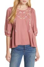 Women's Dolan Rose Embroidered Top - Pink