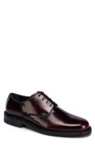 Men's Bugatchi Palermo Plain Toe Derby .5 M - Burgundy