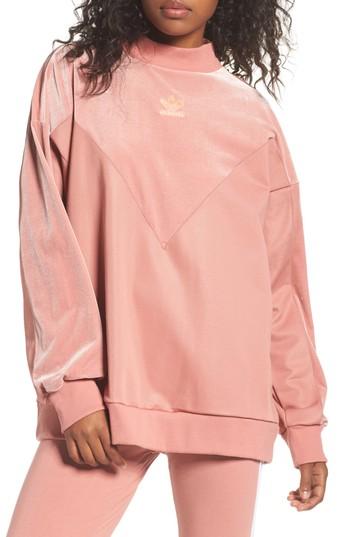 Women's Adidas Originals Oversize Velvet Sweater
