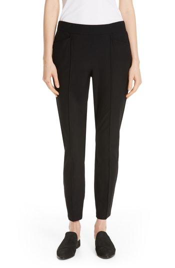 Women's Eileen Fisher Slim Knit Ankle Pants - Black