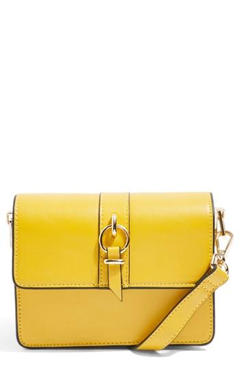 Topshop Annie Two Strap Crossbody Bag - Yellow