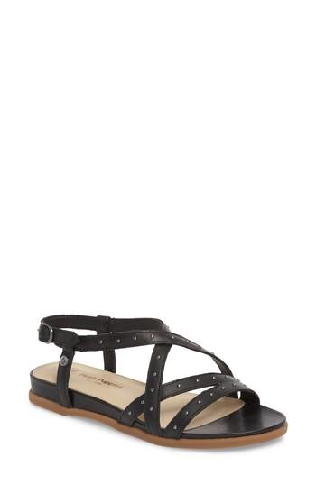 Women's Hush Puppies Dalmatian Studded Sandal .5 M - Black