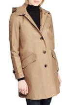 Women's Lauren Ralph Lauren Hooded Raincoat - Beige