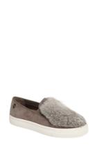 Women's Louise Et Cie Bershner Genuine Rabbit Fur Slip-on Sneaker M - Grey