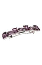 L. Erickson Small Sienna Swarovski Crystal Barrette, Size - Pink