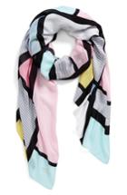 Women's Kate Spade New York Colorblock Oblong Scarf, Size - Pink
