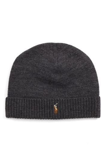 Men's Polo Ralph Lauren Classic Wool Beanie - Grey