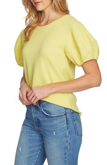 Women's 1.state Puff Sleeve Top, Size - Yellow