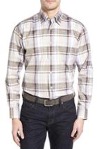 Men's Robert Talbott Anderson Classic Fit Plaid Micro Twill Sport Shirt - Brown