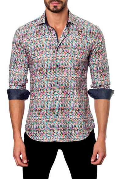 Men's Jared Lang Trim Fit Sport Shirt - Pink