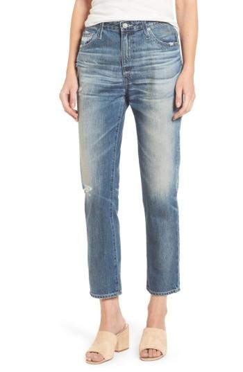 Women's Ag Isabelle High Waist Straight Leg Crop Jeans