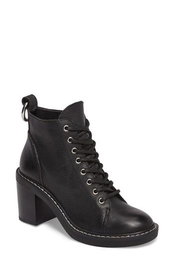 Women's Dolce Vita Lynx Combat Bootie .5 M - Black