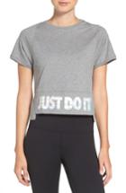 Women's Nike Sportswear Hologram Crop Tee - Grey