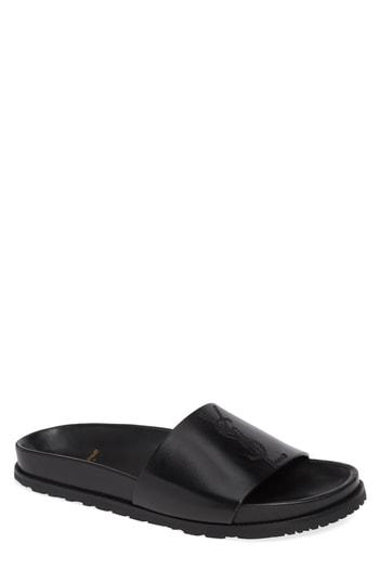 Men's Saint Laurent Jimmy Logo Slide Sandal