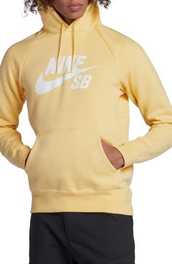Men's Nike Sb Icon Graphic Hoodie - Yellow