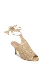 Women's Charles By Charles David Niko Ankle Tie Sandal .5 M - Beige