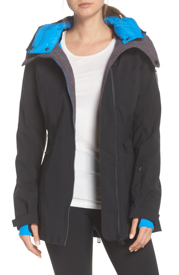 Women's Rossignol Cadran Water Resistant Primaloft Black Eco Insulated Ski Jacket - Black