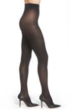 Women's Nordstrom 2-pack Opaque Control Top Tights - Black