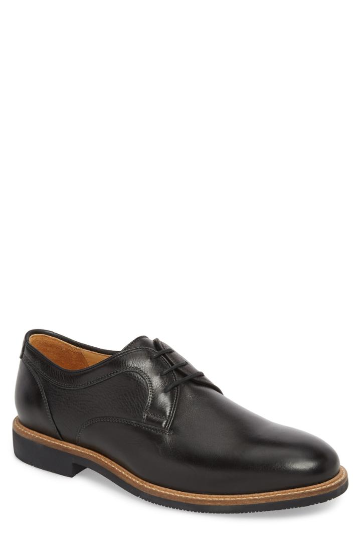 Men's Johnston & Murphy Barlow Plain Toe Derby .5 W - Black
