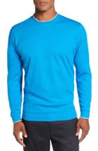 Men's Bobby Jones 'walker' Tipped Pima Cotton Long Sleeve T-shirt - Blue