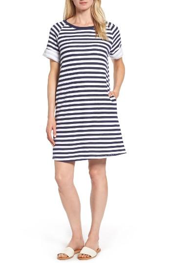 Women's Caslon French Terry Shift Dress - Blue