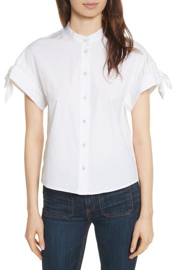 Women's Veronica Beard Sanaa Stretch Cotton Shirt - White