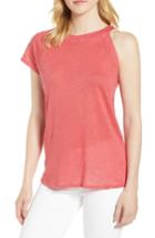 Women's 1.state One-sleeve Linen Tee, Size - Coral