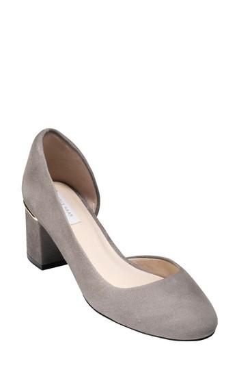Women's Cole Haan Laree Half D'orsay Pump .5 B - Grey