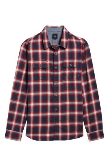 Men's Vans Beachwood Flannel Shirt - Blue