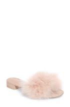 Women's Joie Mani Feather Slide Sandal .5us / 35.5eu - Pink