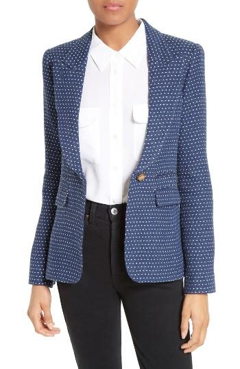 Women's Smythe Polka Dot Linen Blend Blazer