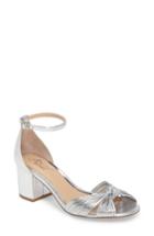 Women's Badgley Mischka Lacey Ankle Strap Pump M - Metallic