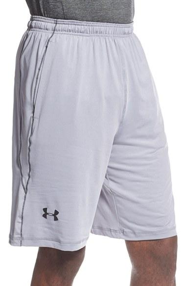 Men's Under Armour 'raid' Heatgear Loose-fit Athletic Shorts, Size - Grey