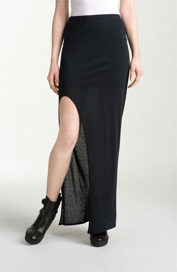 Helmut Helmut Lang 'kinetic' Jersey Maxi Skirt Black Large