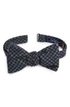 Men's The Tie Bar Woolf Houndstooth Wool Bow Tie, Size - Purple