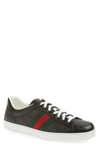 Men's Gucci 'new Ace' Sneaker Us / 6uk - Black