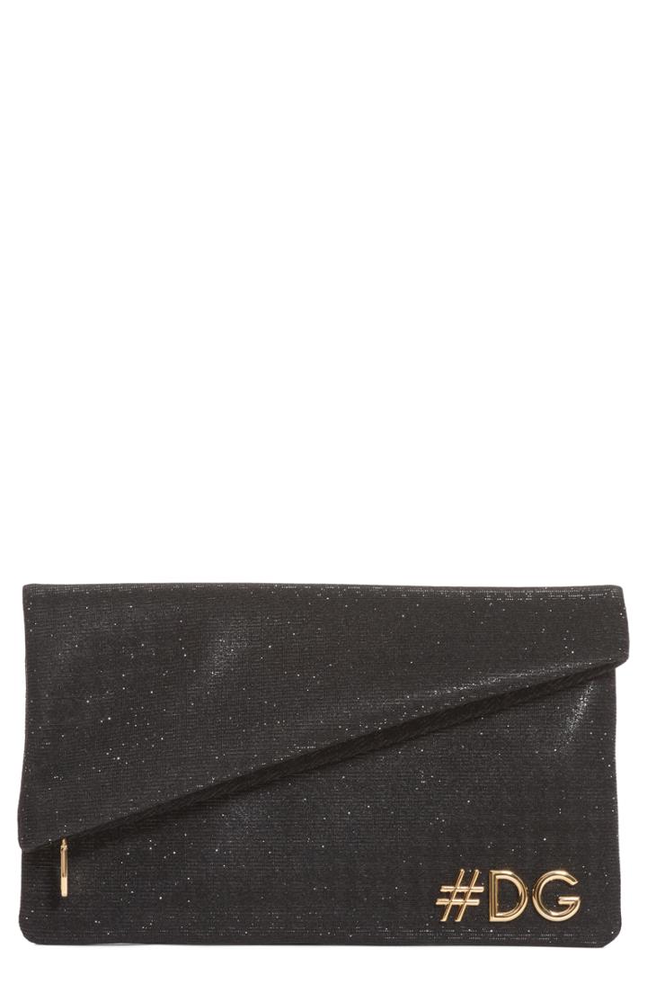 Dolce & Gabbana Hashtag Foldover Clutch -