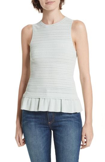 Women's Rebecca Taylor Pointelle Knit Tank - Green