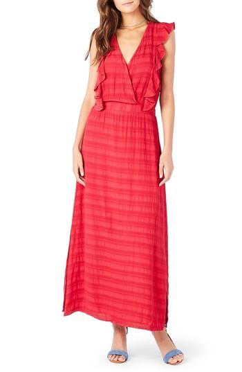 Women's Michael Stars Ruffle Maxi Dress - Orange