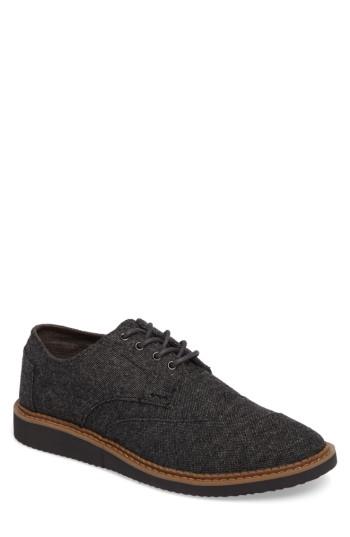 Men's Toms 'classic Brogue' Cotton Twill Derby .5 M - Grey