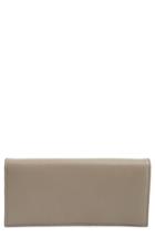 Women's Nordstrom Hunter Leather Continental Wallet - Grey