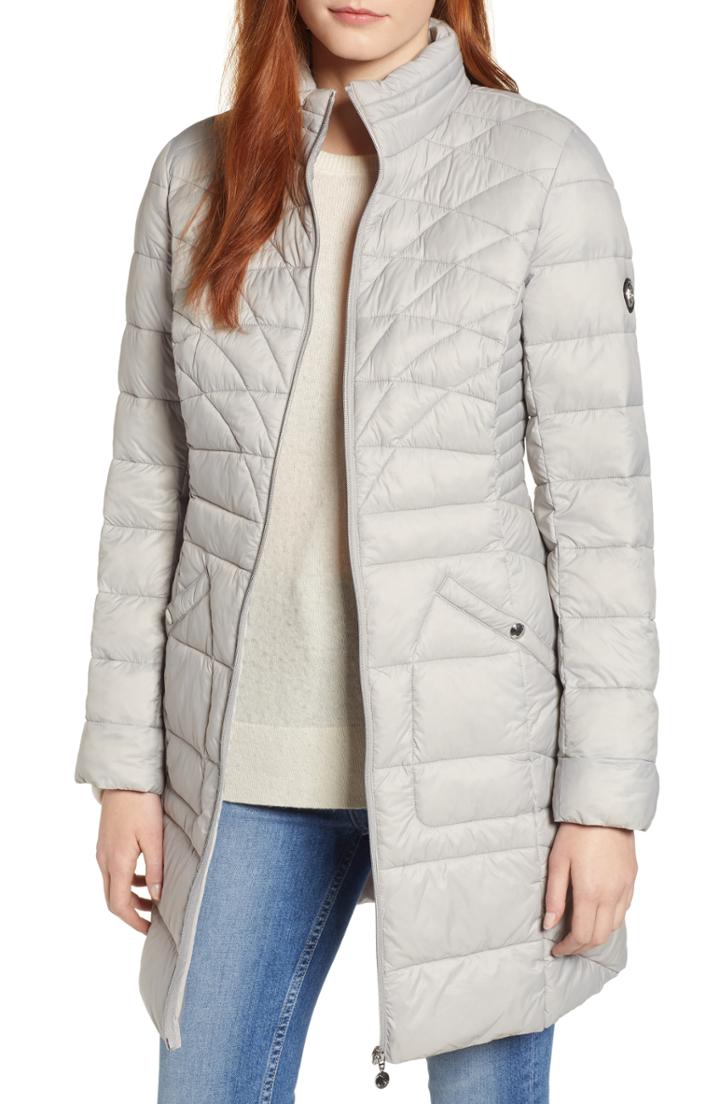 Women's Bernardo Packable Walking Coat - Grey