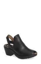 Women's Fly London Wari Slingback Bootie .5-6us / 36eu - Black