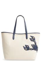 Cole Haan Payson Lobster Applique Rfid Canvas Tote - Ivory