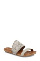 Women's Klub Nico Ginette Perforated Slide Sandal M - White