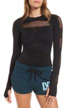 Women's Ivy Park Net Bodysuit, Size /x-small - Black