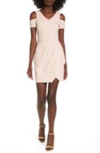 Women's Speechless Cold Shoulder Sheath Dress - Pink